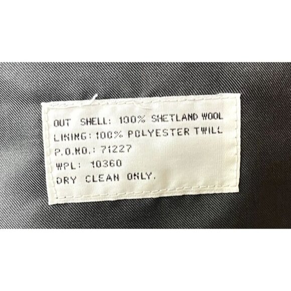 Members Only Size 42R Blazer Sport Coat Suit Tweed Shetland Wool Gray Jacket - Picture 11 of 11